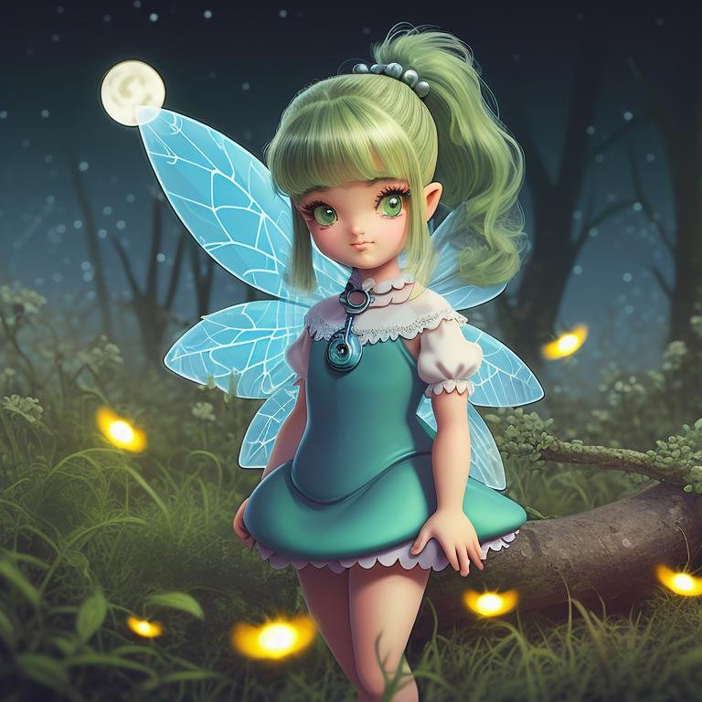 beautiful cartoon fairy